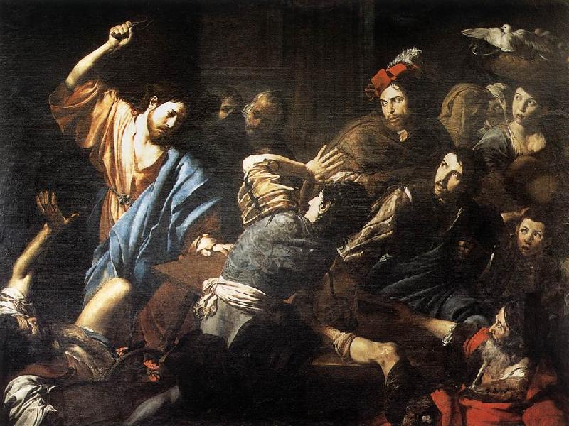 VALENTIN DE BOULOGNE Christ Driving the Money Changers out of the Temple kjh